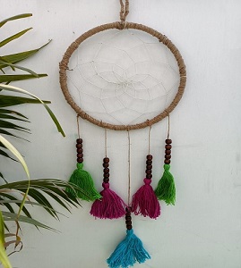 Jute and Tassel Dream Catcher